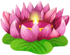 Lotus Candle Transparent Image