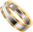 Gold Silver Wedding Ring PNG Clip Art Image