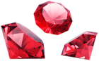 Red Diamonds PNG Clipart Image