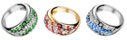 Ring Set with Diamonds PNG Clipart