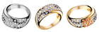 Ring Set with Diamonds PNG Clipart Picture