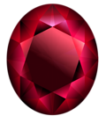 Transparent Red Oval Diamond PNG Clipart