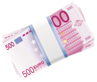 500 Euro Wads Transparent PNG Clip Art Image