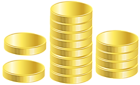 Gold Coins PNG Transparent Clipart