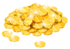 Gold Coins Pile PNG Clipart