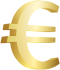 Gold Euro Sign PNG Clipart