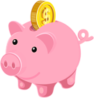 Piggy Bank PNG Clip Art Image