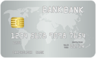 Silver Bank Card PNG Clipart