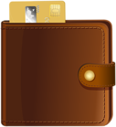 Wallet with Credit Card Transparent PNG Clip Art