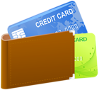 Wallet with Credit Cards PNG Clipart Image