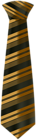 Brown Tie with Stripes PNG Clipart