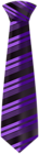 Purple Tie with Stripes PNG Clipart