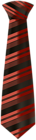Red Tie with Stripes PNG Clipart