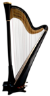 Black Harp PNG Clipart