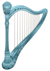 Blue Harp PNG Clipart Picture