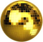 Gold Disco Ball Clip Art PNG Image