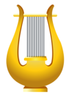Gold Harp PNG Clipart Picture