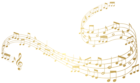 Gold Music Notes Clipart Image