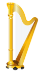 Golden Harp PNG Clipart Picture