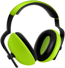 Green Headset PNG Clipart