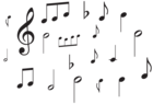 Music Notes Black PNG Clipart