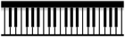 Piano Keys PNG Transparent Clipart