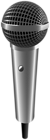 Silver Microphone Transparent Image