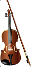 Small Violin Transparent Clipart