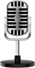 Vintage Microphone Clip Art Image