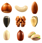 Nuts Collection PNG Clipar Image
