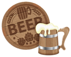 Oktoberfest Beer Barrel and Mug PNG Clipart Picture