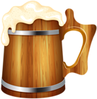 Wooden Beer Mug PNG Clip Art Image