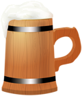Wooden Beer Mug PNG Transparent Clipart