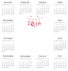 2016 Calendar Transparent PNG Image