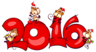 2016 with Monkeys PNG Clipart Image