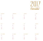 2017 Calendar Transparent PNG Clipart Image