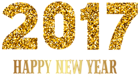 2017 Happy New Year Transparent PNG Image