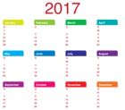 2017 Transparent Calendar PNG Clipart Picture