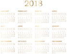 2018 Calendar Transparent Clip Art