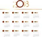 2018 Calendar Transparent Clip Art PNG Image