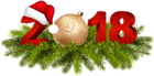 2018 Christmas Decoration PNG Clip Art Image