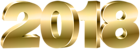 2018 Gold PNG Clipart Image
