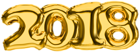 2018 Gold Transparent PNG Clip Art Picture