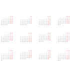 2019 Calendar PNG Image