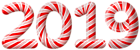 2019 Candy Cane PNG Clip Art Image