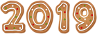 2019 Gingerbread Cookie Clip Art Image