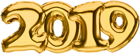 2019 Gold Transparent PNG Clip Art