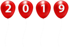 2019 Red Balloons Clip Art Image