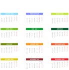 2020 Calendar Transparent Clipart