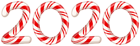 2020 Candy Cane Red PNG Clip Art Image